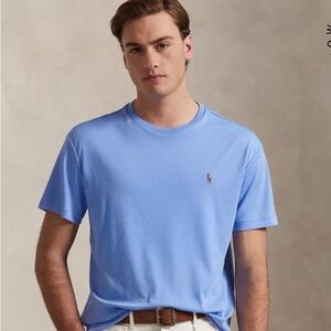 Polo by Ralph Lauren Men's Blue T-Shirt
